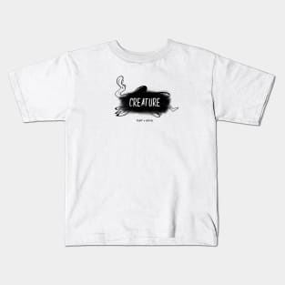 Half Alive Creature (black) Kids T-Shirt